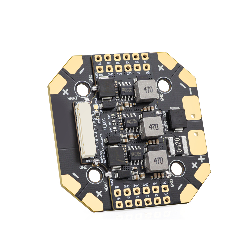 HGLRC 100A 8‑Way 12S V3 PDB Po - Drone Power Distribution Board ulasan dan harga