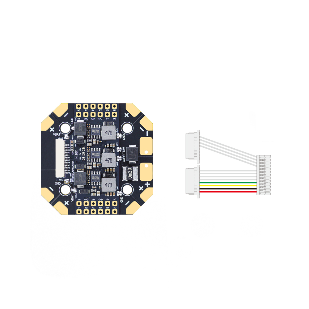 HGLRC 100A 8‑Way 12S V3 PDB Po - Drone Power Distribution Board ulasan dan harga