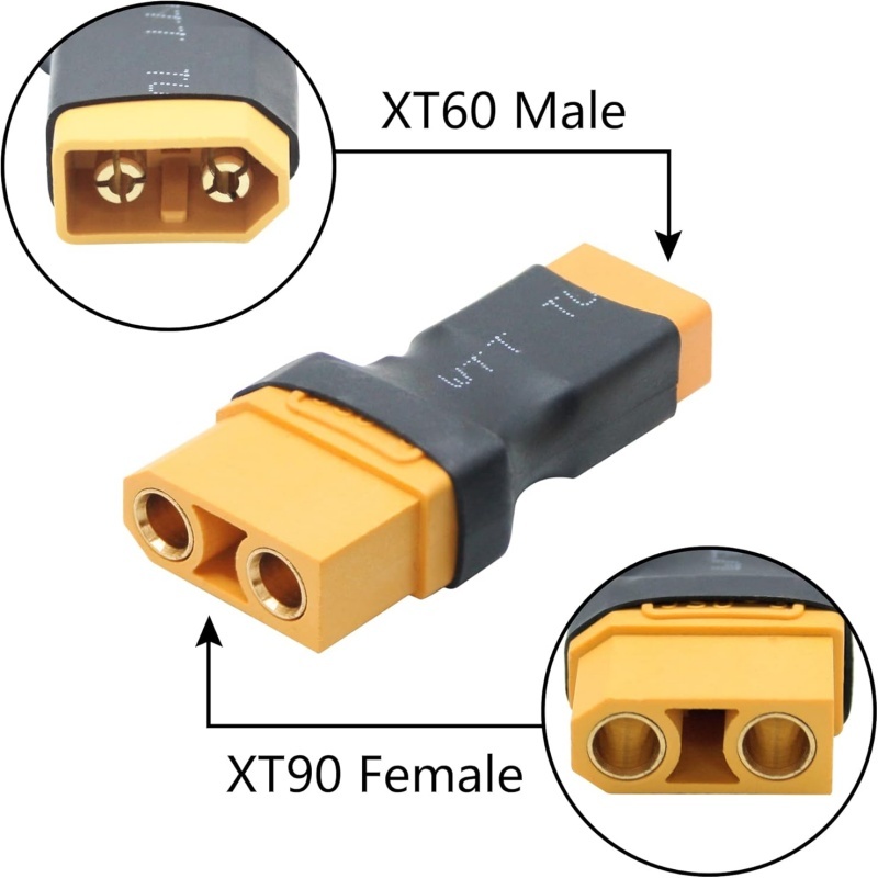 2Pcs/Lot XT90 Male Female to X - Drone Charger ulasan dan harga