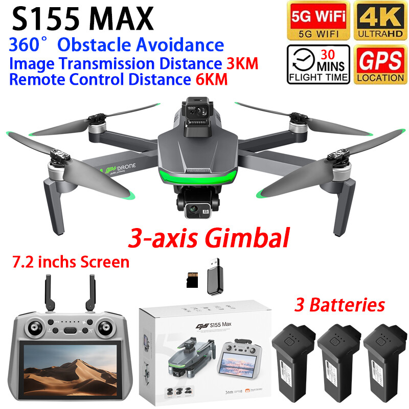 S155 MAX Drone GPS WIFI 3KM FP - Drone Gps Mount ulasan dan harga