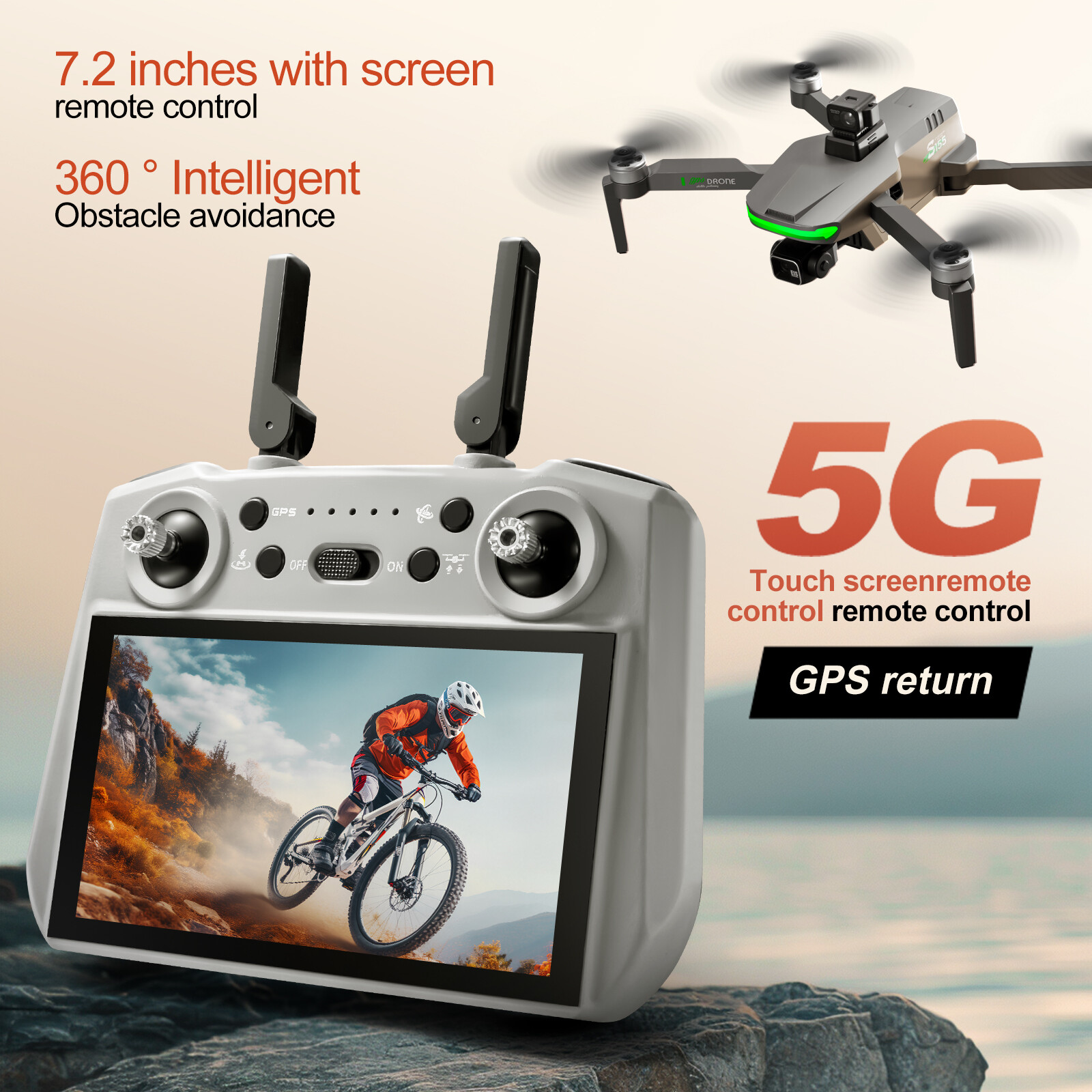 S155 MAX Drone GPS WIFI 3KM FP - Drone Gps Mount ulasan dan harga