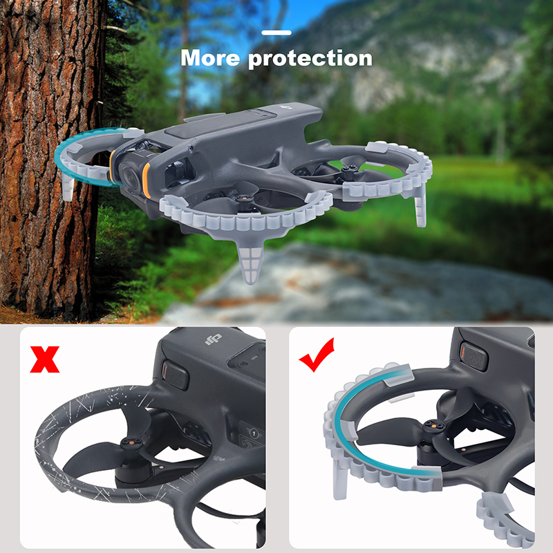 4pcs Landing Gear Heighten Leg - Drone Propeller Guard ulasan dan harga